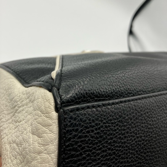 Kate Spade Wesley Place Laurel Black & White Satchel Bag - Picture 11 of 14